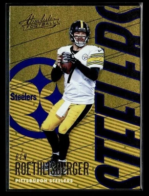 Cartão azul Panini Absolute #83 Ben Roethlisberger Spectrum 2018 - Imagem 1 de 2