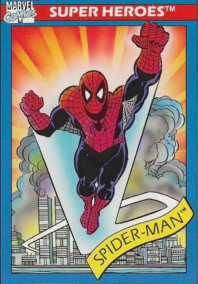 Spider-Man 1990 Impel Marvel Comics Universe Super Heroes Serie 1 Tarjeta #30 Como Nueva Foto 1 de 1