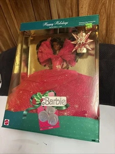 1990 Holiday Special African American Barbie Doll with Keepsake Ornament Mattel - Bild 1 von 9