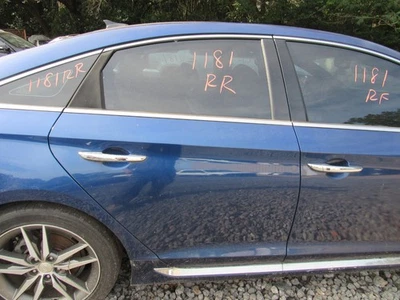2015-2017 HYUNDAI SONATA PORTA TRASEIRA DIREITA PASSAGEIRO ASSY AZUL VU CONSTRUÍDO NOS EUA - Imagem 1 de 4