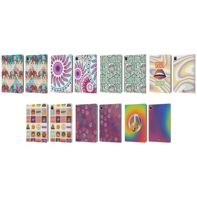 FUNDA LIBRO OFICIAL emoji® HIPPIE CHIC CUERO PARA APPLE iPAD Foto 1 de 4