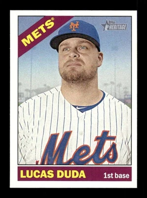 2015 Topps Heritage Mets 395 Lucas Duda BXCP51 - Image 1 of 2