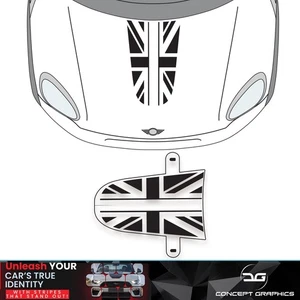 Union Jack Stripe Vinyl Decal Sticker Fit Mini Countryman Cooper S R60 JCW - Picture 1 of 3