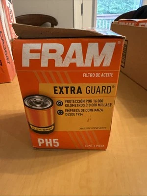 FRAM Extra Guard Oil Filter, PH5, 10K Miles, Oil Filter Fits Select Vehicles - Image 1 of 4