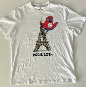 Paris 2024 Olympics T-Shirt White Adult XL Palio Lymphony - Picture 1 of 8