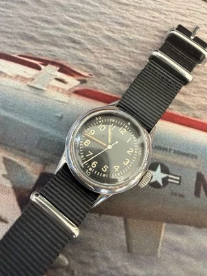 Waltham 1944 WW2 US Navy Pilot Watch. Serviced. FSSC-88-W-800. - Image 1 of 4