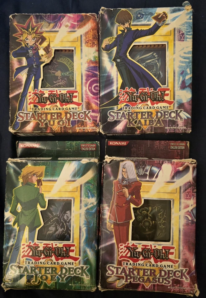 YuGIOh - Yugi, Kaiba, Joey & Pegasus Starter Decks - Complete with Boxes - Image 1 of 4