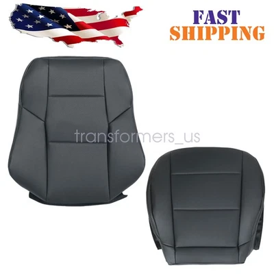 Cubierta de asiento de cuero inferior y superior para pasajero negra para Mercedes Benz C230 2005-2007 Foto 1 de 4