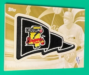 2015 Topps Pro Debut Pennant Patch Jose Peraza #PP-JP Yellow Printing Plate 1/1 - Picture 1 of 3