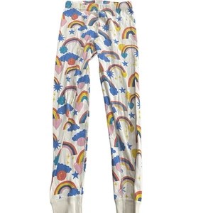 Hanna Andersson size 8 sleep pants rainbows - Picture 1 of 4