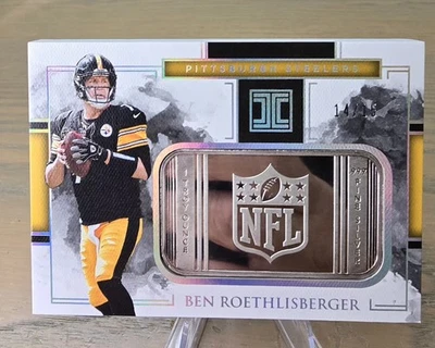 2018 PANINI IMPECCABLE BEN ROETHLISBERGER 1 TROY OUNCE  SILVER BAR #14/15 🔥  - Image 1 of 2