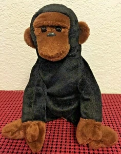 Retired Ty® Beanie Babies Collection Gorilla, CONGO Blk & Brn 6" Sitting (1996) - Picture 1 of 7