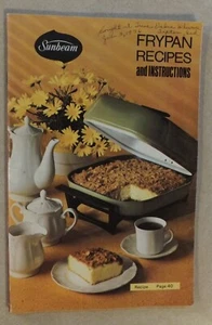 SUNBEAM FRYPAN RECIPES AND INSTRUCTIONS 1972 PB W/ COLOR PHOTOS 47 PAGES - Picture 1 of 5