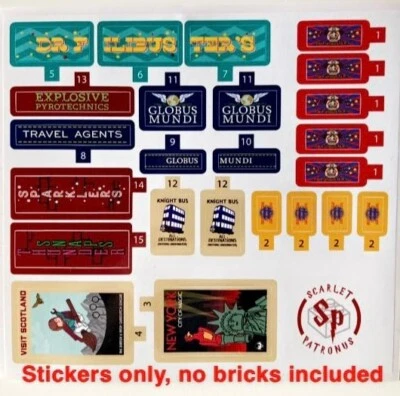 Globus Mundi Travel Agents & Dr Filibuster's Fireworks Custom Stickers