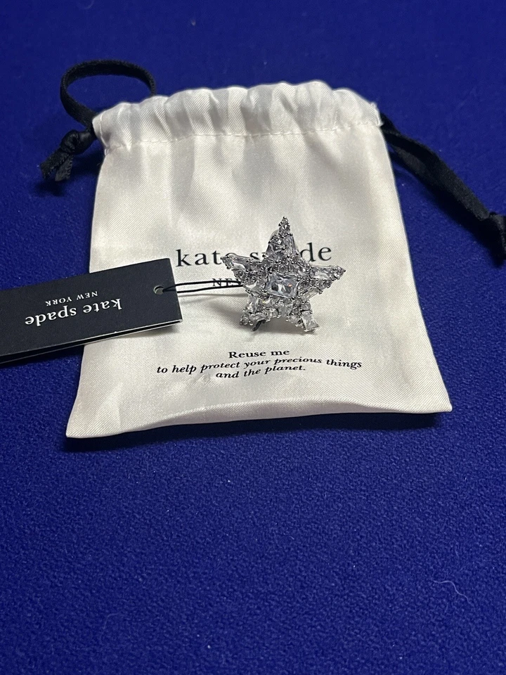 Kate Spade New York You're A Star Cocktail Ring Size 6 Or 7 New - Image 1 of 4