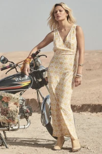Spell Designs Yellow Rose Bias Maxi Dress - XS - BNWT - Picture 1 of 7