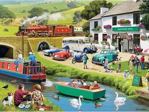 - 300 Piece Jigsaw Puzzle for Adults - 18" X 24" - Exploring the Dales - 300 Pc - Picture 1 of 12