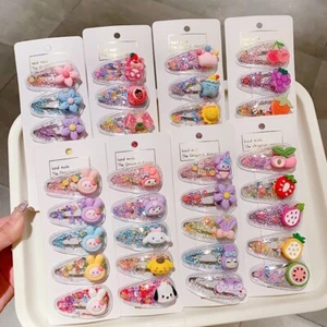 5Pcs Kids Baby Girl Hairpin Headdress Fruit Flower Cartoon Hair Clip Accessories - Picture 1 of 12