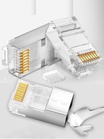 Cable Wiring Rj45 Crimper Lan Tester Network Head Plug Connector Caps CAT6 CAT7