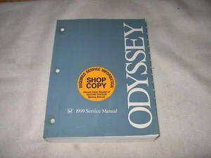1999 Honda Odyssey SERVICE MANUAL SHOP REPAIR WORKSHOP - Picture 1 of 1