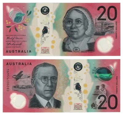 Australia 20 Dollars (2020) - Airplane/Camel Rider, p-64b, B324b UNC - Image 1 of 3