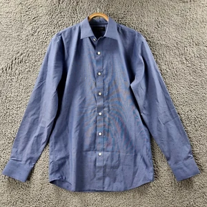 BANANA REPUBLIC Mens Casual Shirt Size S Blue Spot Long Sleeve Collared - Picture 1 of 14