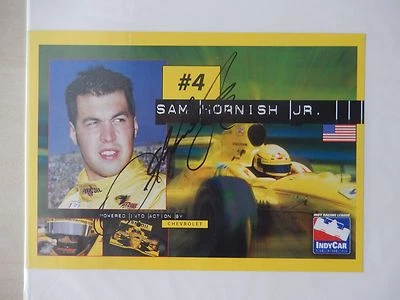 Sam Hornish, Jr. Autographed 7 1/2" X 5 1/2" Photo Slick - Image 1 of 2