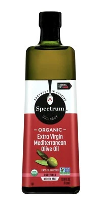 Aceite de Oliva Mediterráneo Virgen Extra Orgánico Spectrum (Sin Refinar / 33,8 oz.) Foto 1 de 4
