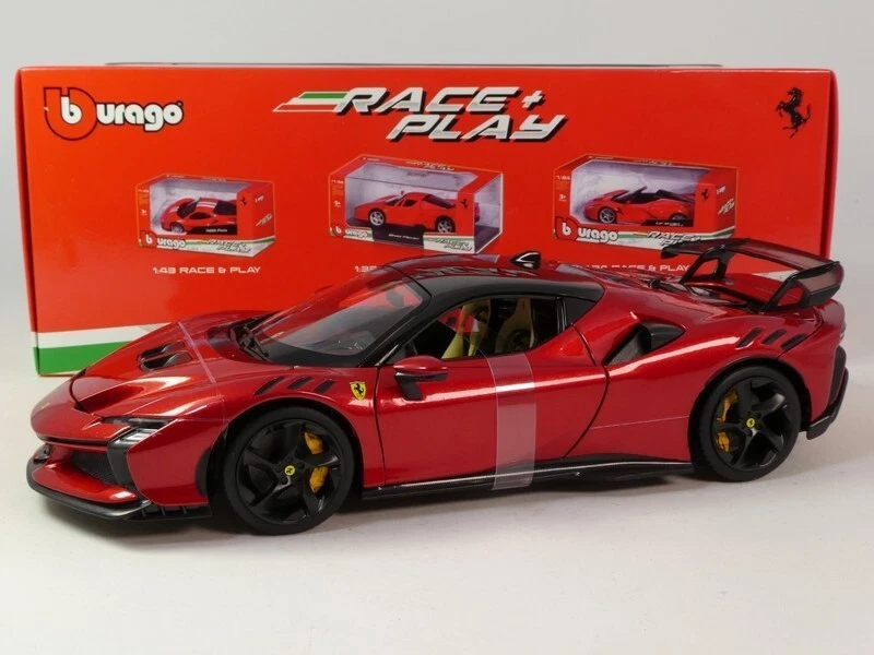 FERRARI SF90 XX Stradale 2024 Die Cast Rosso Magma 1/18 Burago 18-16020R