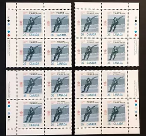 Stamps Canada Mint: #1130iii 36c Speed Skating M/S Pl. Blks. dull/HB VF MNH - Bild 1 von 1
