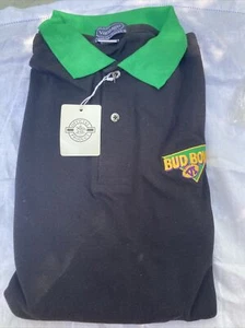 VINTAGE Budweiser Polo Bud Bowl VI NUEVO STOCK ANTIGUO Grande Hecho en EE. UU. - Imagen 1 de 14