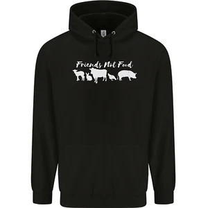 Vegan Animals Are Friends Not Food Childrens Kids Hoodie - Picture 1 of 27