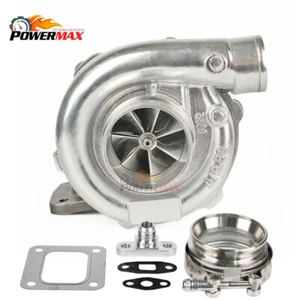 T67 Universal Billet Wheel Turbo Charger T4 .68 A/R P Trim + Flange + Clamp - Picture 1 of 8