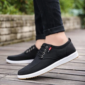 Mens Slip On Casual Canvas Espadrilles Summer Plimsolls Trainers Pumps Shoe Size - Picture 1 of 8