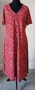 Abito da tè donna nuovo con etichette Seasalt UK taglia 20 bottoni davanti Lillian rosso ceramica - Foto 1 di 5