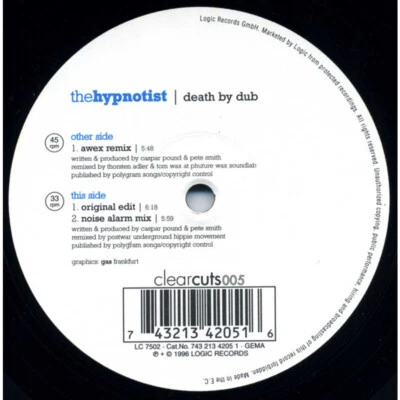 The Hypnotist - Death By Dub (Vinyl 12" - 1996 - DE - Original) - Bild 1 von 2