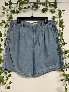 Faded Glory Shorts Mens 36 Blue Denim Baggy Skater VTG 90s Y2K Workwear LT Wash - Picture 1 of 9