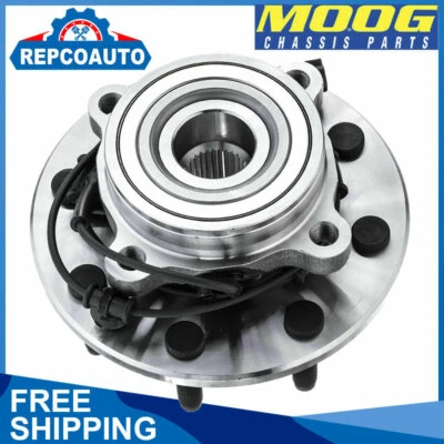 Conjunto de buje de cojinete de rueda delantera MOOG apto para Dodge Ram 1500 2500 3500 2006-08 4x4 Foto 1 de 4