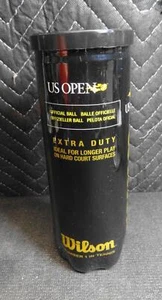 Offizielle Wilson Premium US Open Tennisbälle Extra Duty VERSIEGELT (3 Bälle) NEU - Bild 1 von 6