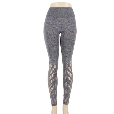 Rosa Talla XS X 27 Gris Negro Diseño Ala Abierta Legging Poliamida Desgaste Activo Pantalón Foto 1 de 4