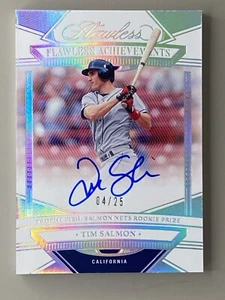 2023 Flawless Achievements Auto  /25 Tim Salmon #FA-TS TS7 Angels Item 1956 - Picture 1 of 2
