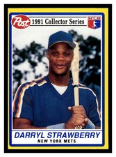 1991 Post Collector Series Darryl Strawberry #7 New York Mets