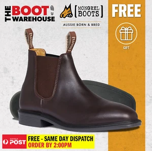 Mongrel 805070, Work Or Riding Boots. Non Safety. Extra Comfort. Tan. Brand New! - Picture 1 of 7