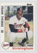 1990 Best Birmingham Barons Frank Thomas #1 Rookie RC HOF