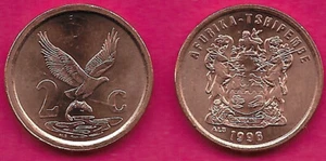 SÜDAFRIKA 2 CENT 1996 UNC AFURIKA-TSHIPEMBE, VENDA LEGEND, ADLER MIT FISCH IN - Bild 1 von 1