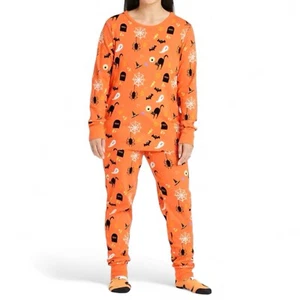 Hyde & EEK! Boutique Women's Halloween 2-Piece Family Pajama Set XL Orange NEW - Picture 1 of 18
