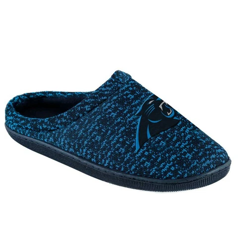 Carolina Panthers Men's Poly Knit Cup Sole Slippers Cover