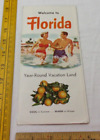 Welcome To Florida 1940S-50S Vacation Land Brochure