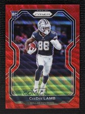 2020 Panini Prizm Rookie Red Wave Prizm 94/149 CeeDee Lamb #334 Rookie RC
