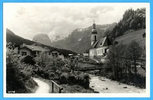 Ramsau 1931 - Ort mit Kirche und Reiter Alm - Berchtesgaden Alpen - AK 446 - Bild 1 von 1